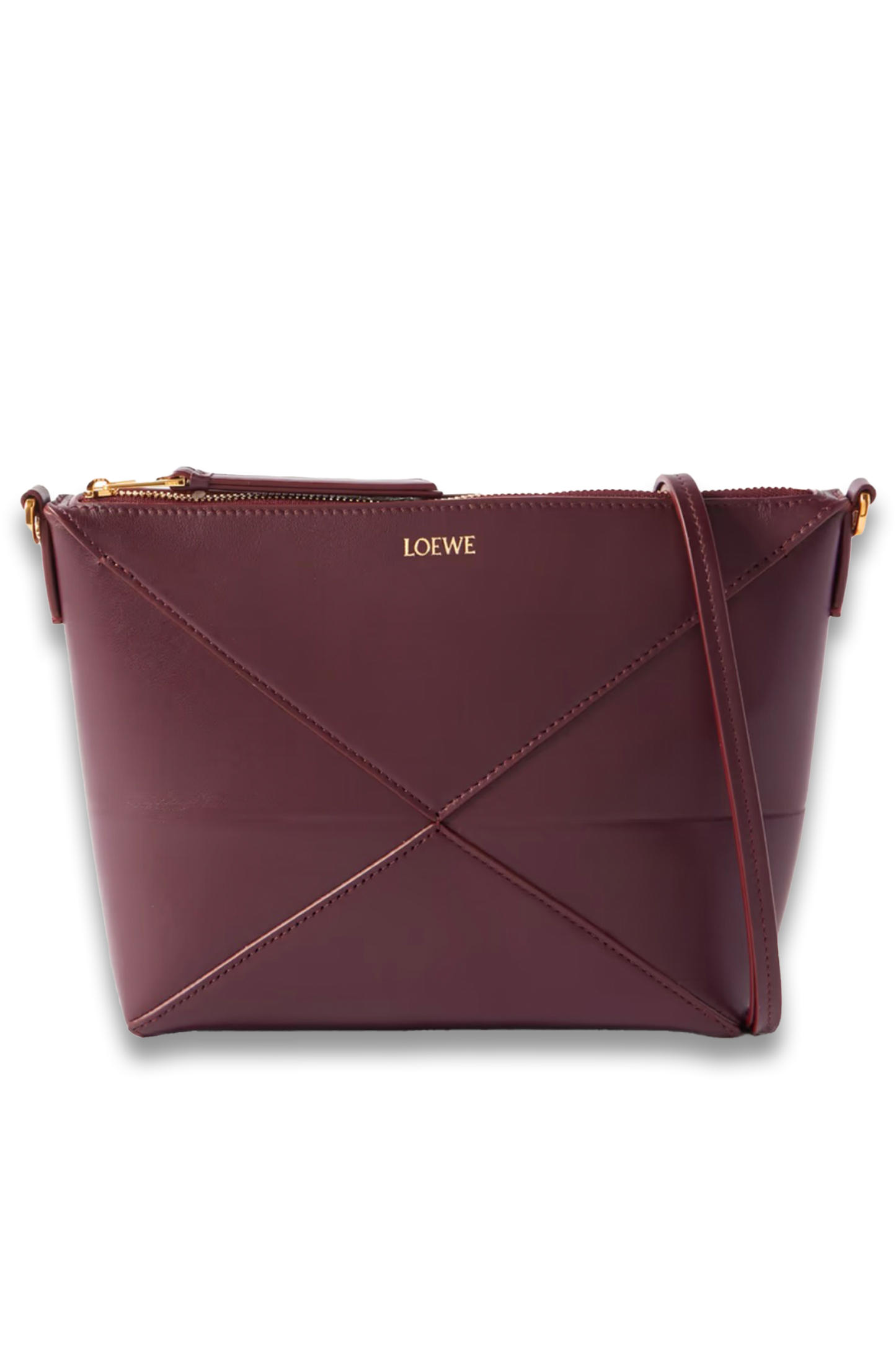 Puzzle Fold Leather Clutch