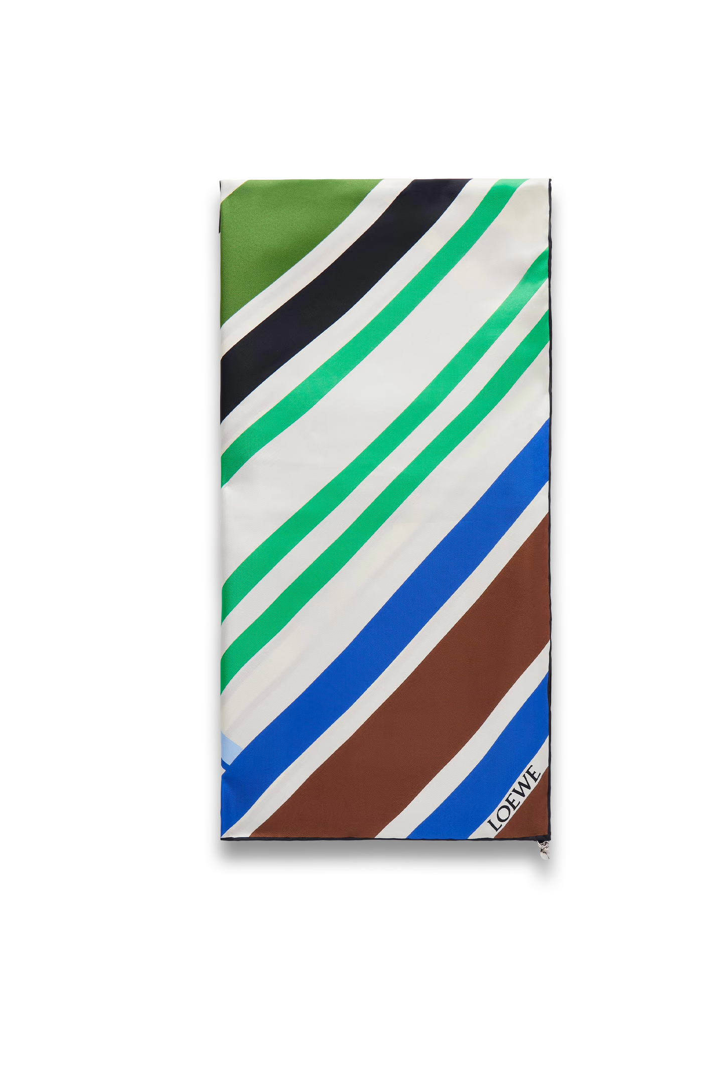 Striped Silk Scarf