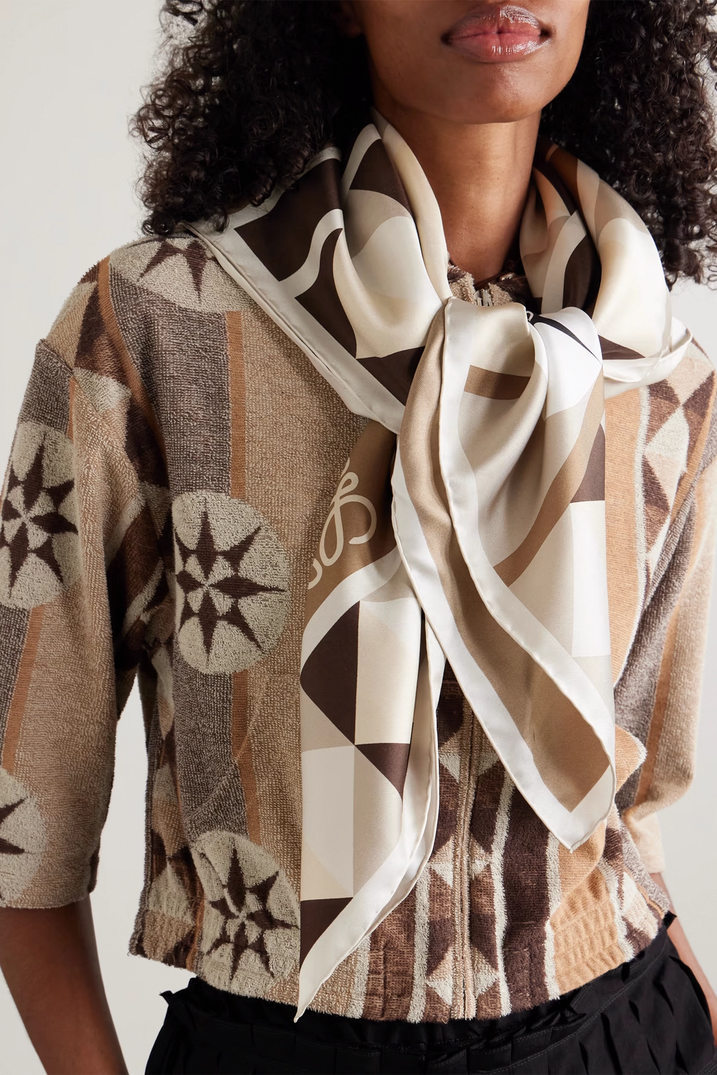 + Paula's Ibiza Printed Silk-Twill Scarf