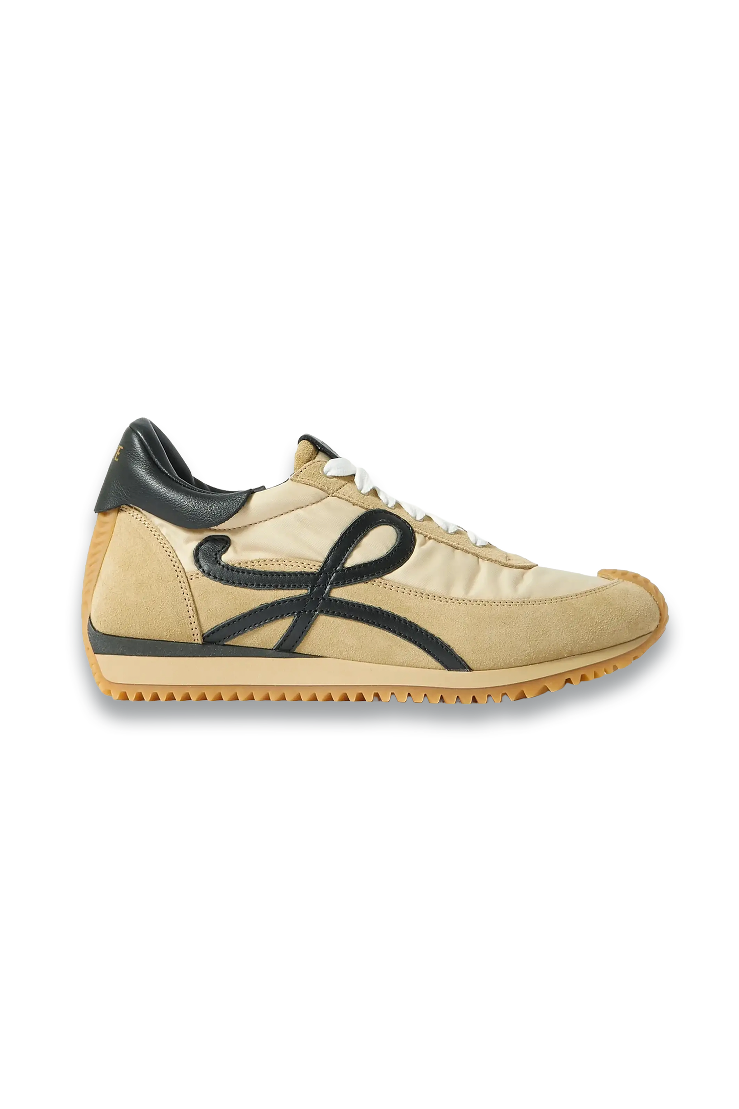 Flow Logo-Appliquéd Shell, Leather And Suede Sneakers