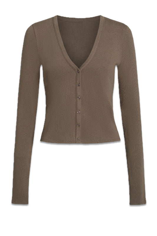 Ruth Knit Set Cardigan, Poppyseed