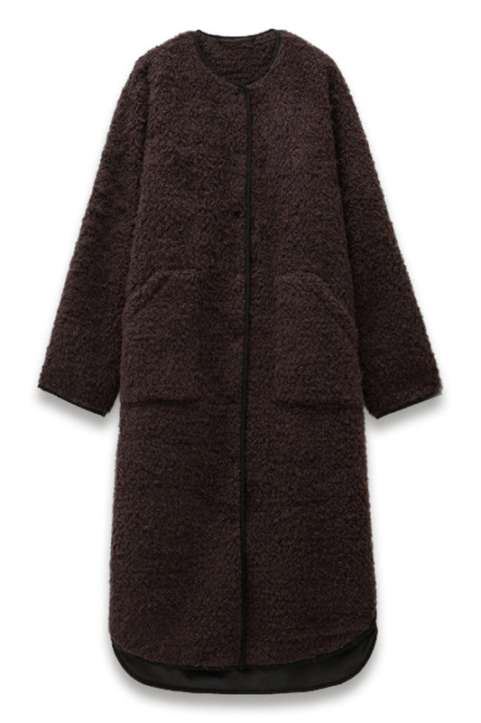 Longline Faux Fur Coat