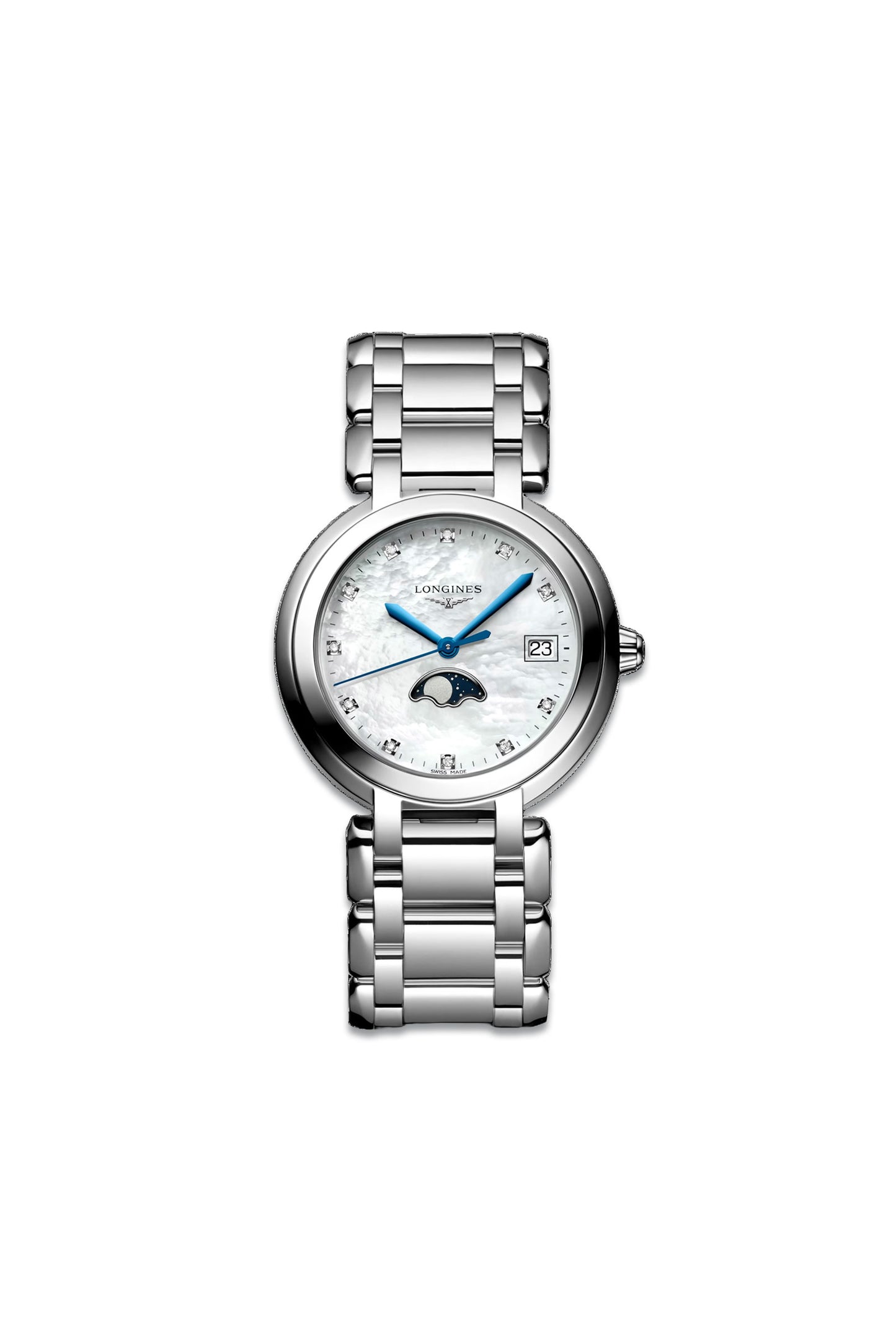 Primaluna With Pearl Dial & Stainless Steel Strap
