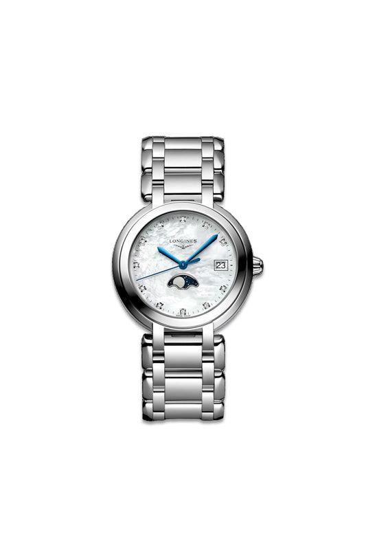 Primaluna With Pearl Dial & Stainless Steel Strap