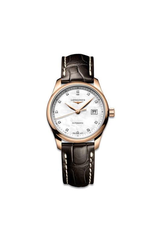 Master Collection With Pearl Dial & Brown Alligator Strap