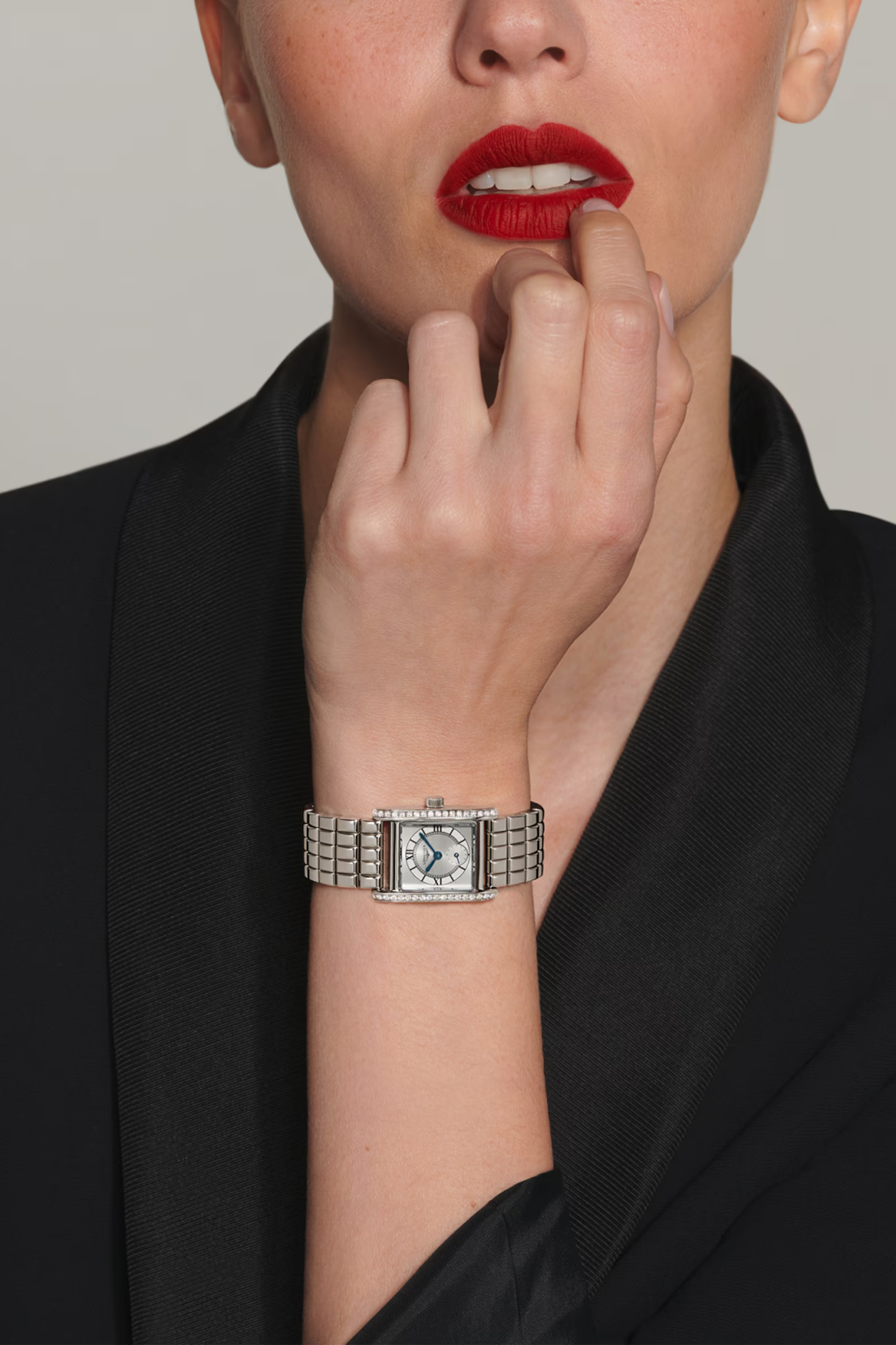 Mini Dolcevita With Sunray Silver Dial & Stainless Steel Strap
