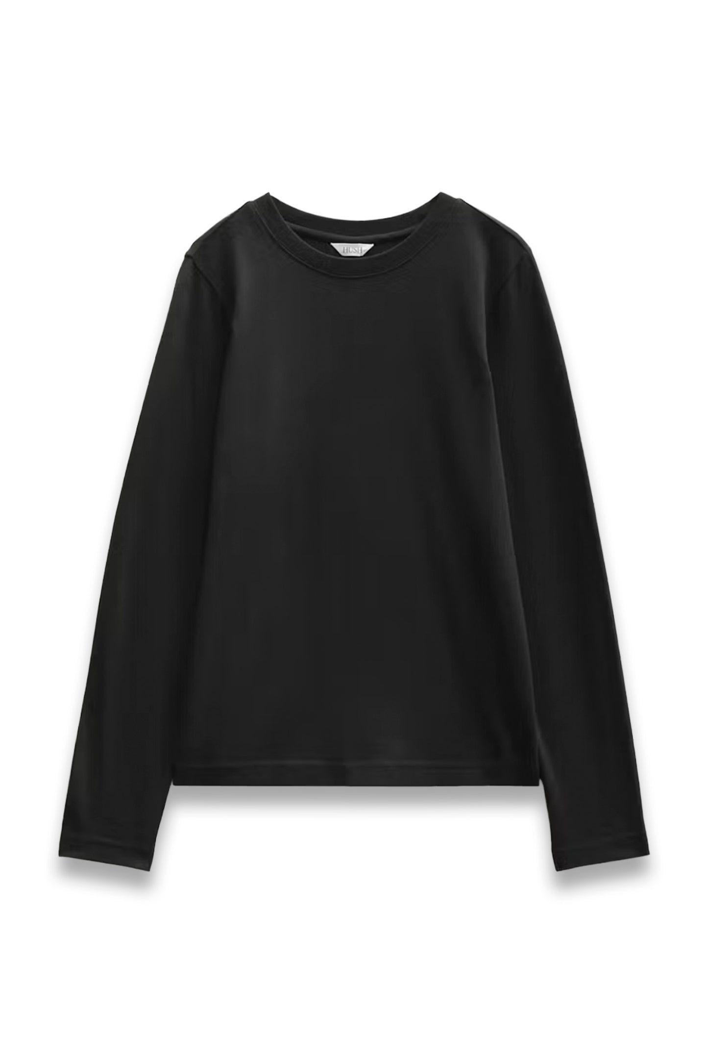 Slim Long-sleeve T-Shirt in Black