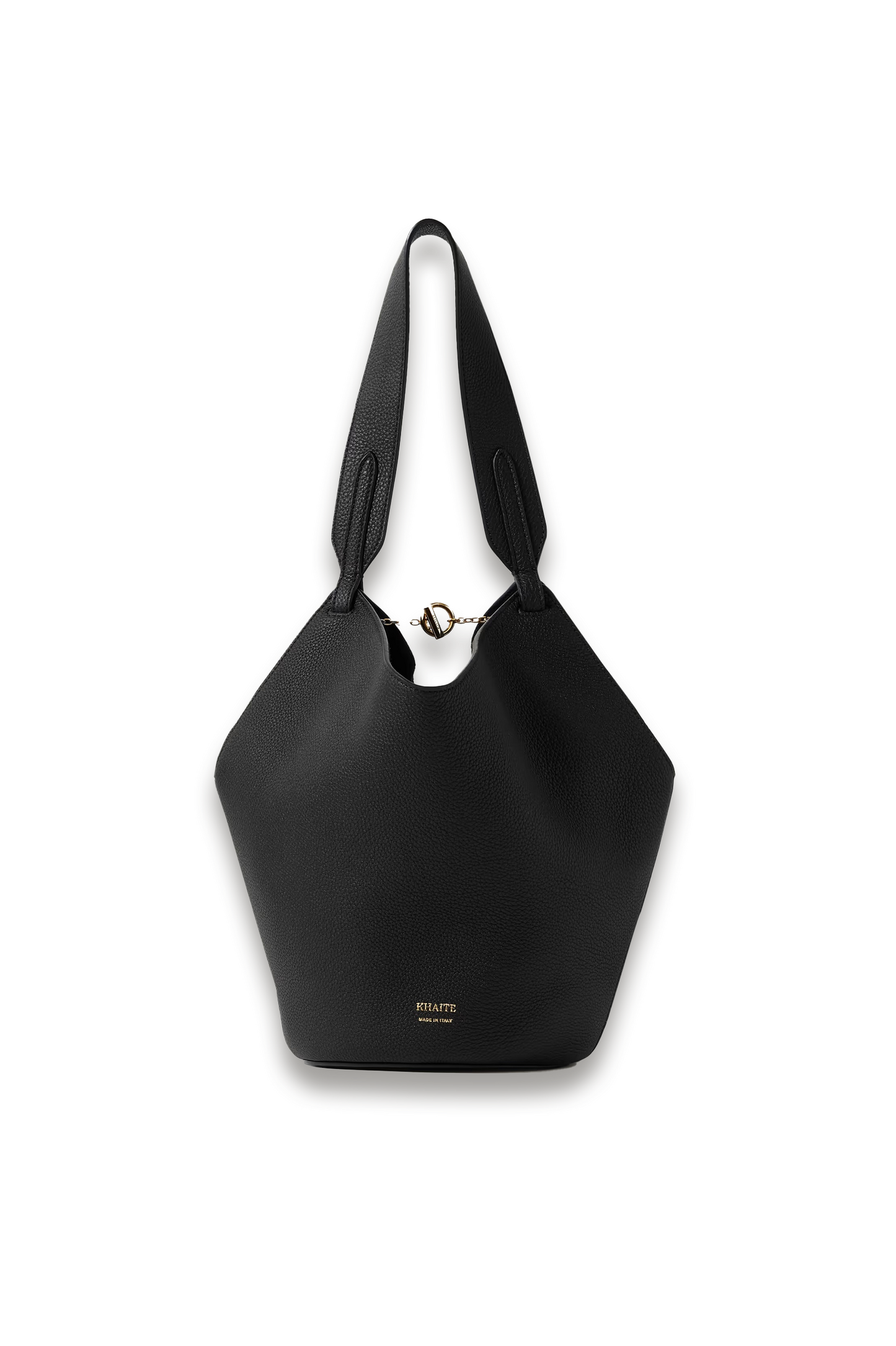 Lotus Mini Textured-leather Tote