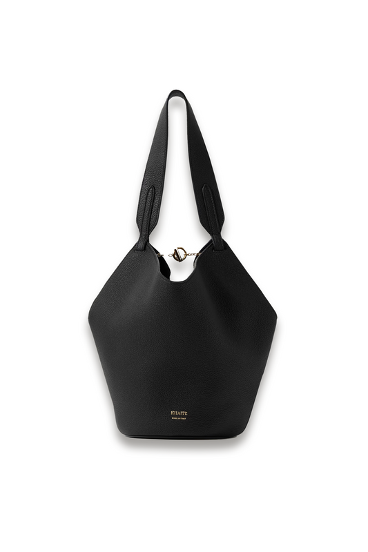 Lotus Mini Textured-leather Tote