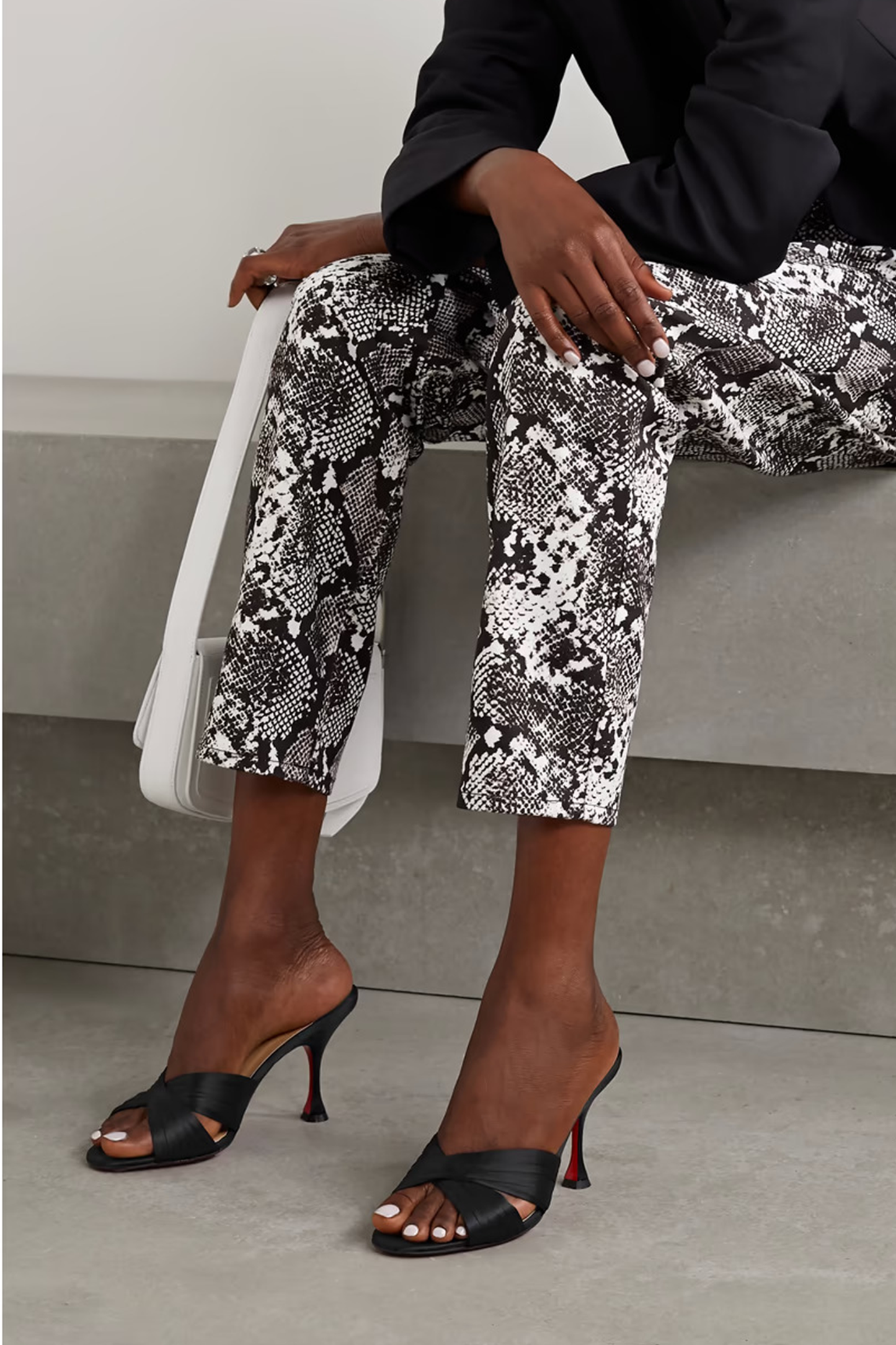 Christian Louboutin Nicol is Back 85 Satin Mules