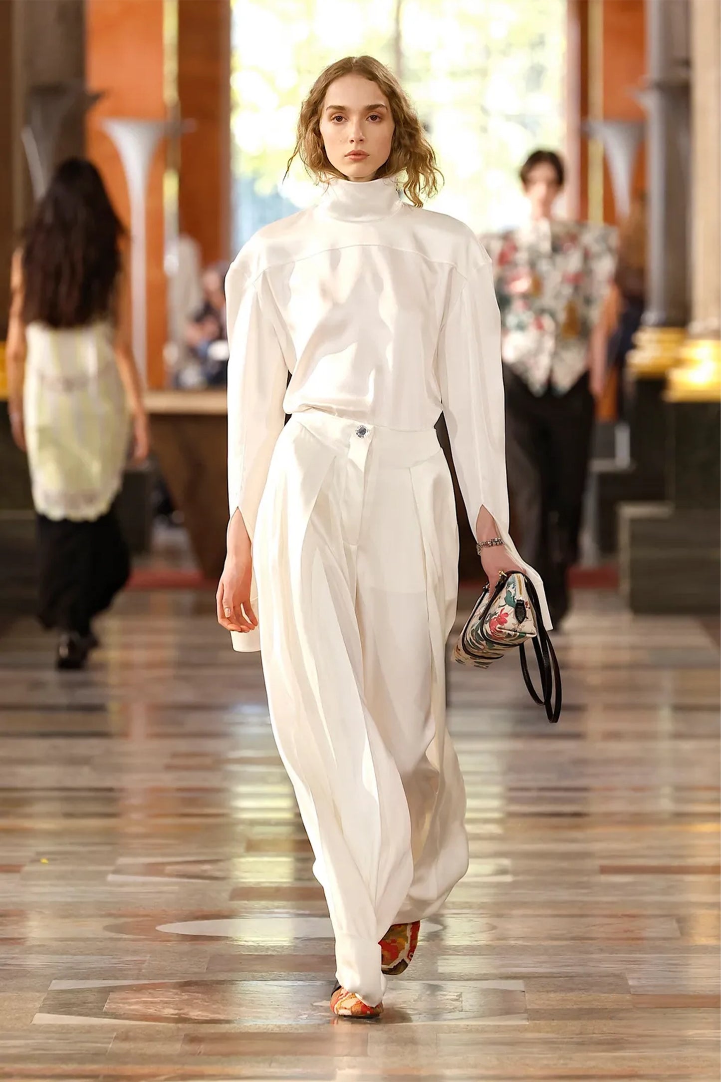 Wide Leg Pants With Large Cuffs
