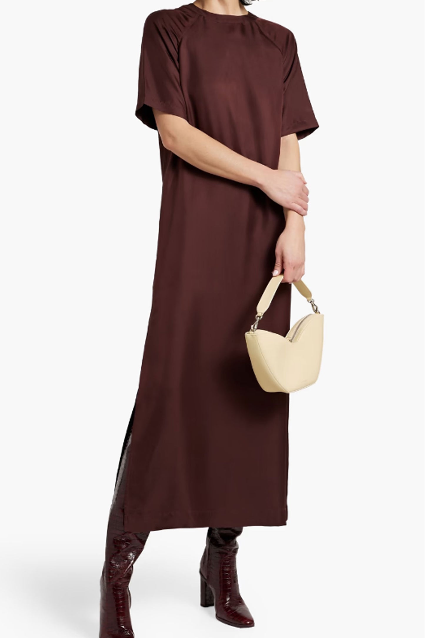 Moki Silk-Twill Maxi Dress