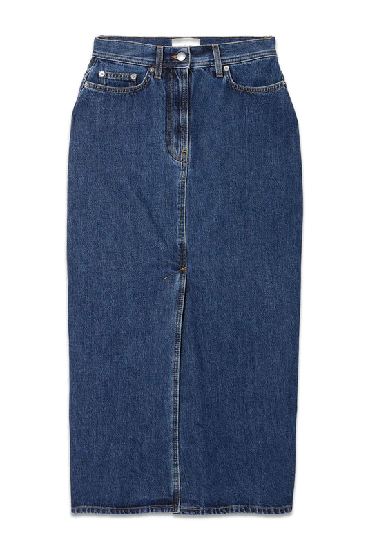 + NET SUSTAIN Rona Organic Denim Midi Skirt