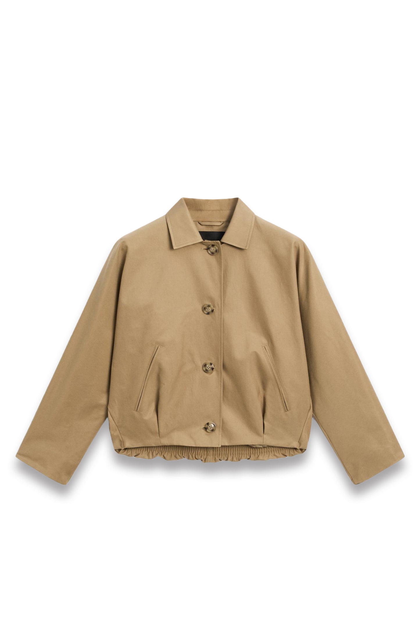 Oversize Cotton Blend Cape Jacket