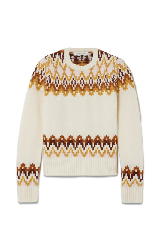 Lyrical Fair Isle Merino Wool-blend Sweater