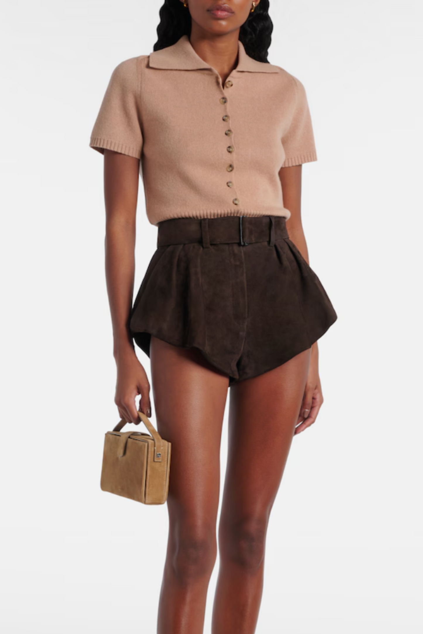 Knitted Cotton-Blend Top