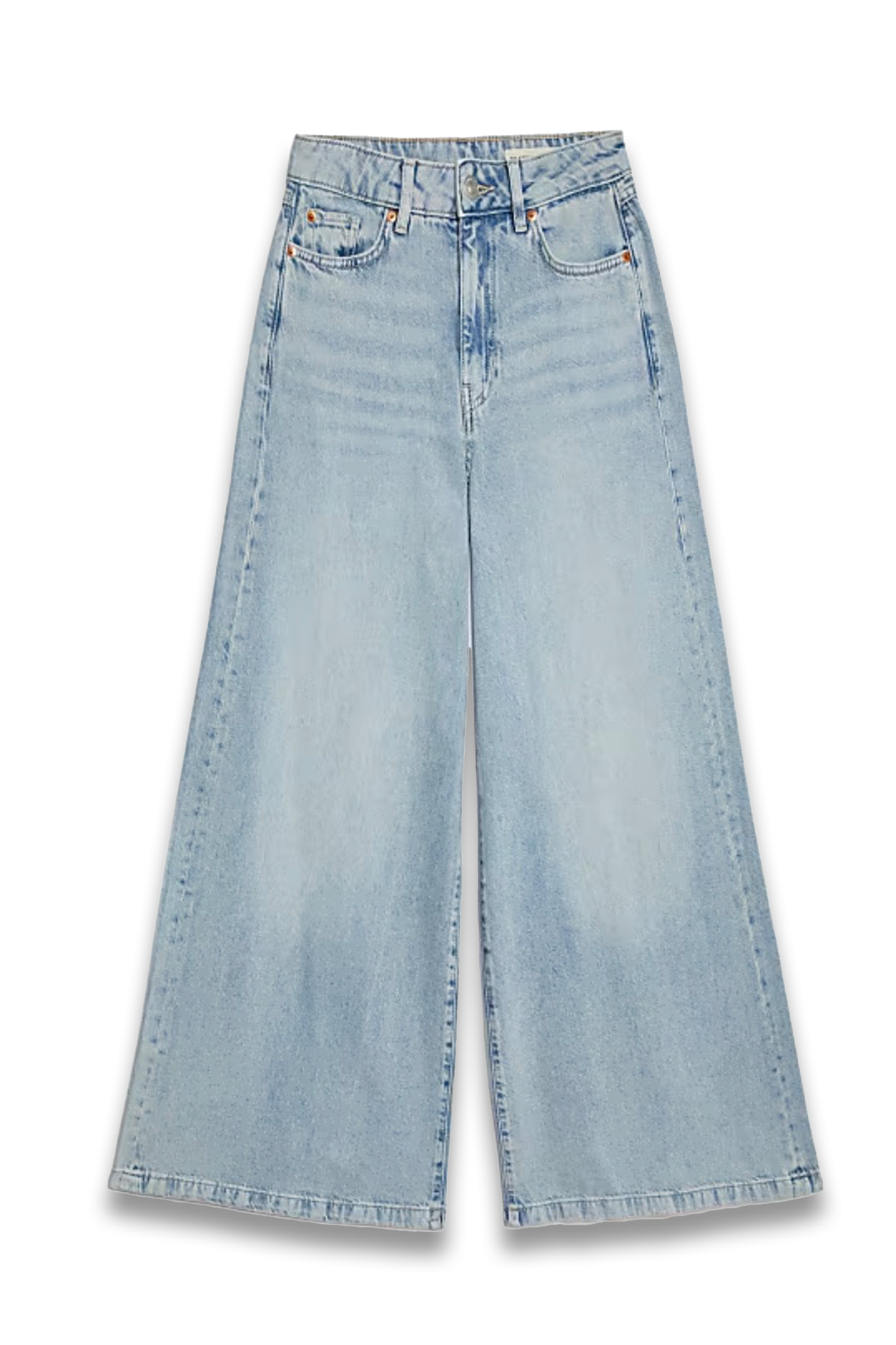 Lyocell Blend Wide Palazzo Leg Jeans