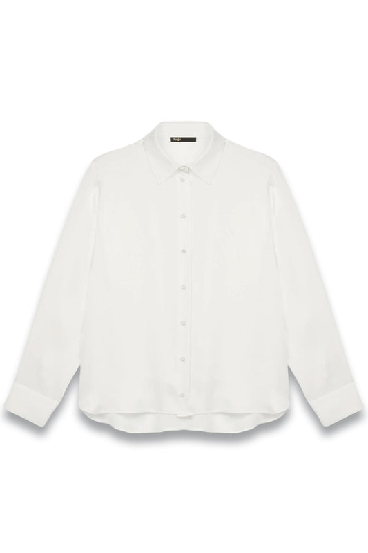 White Silk Shirt