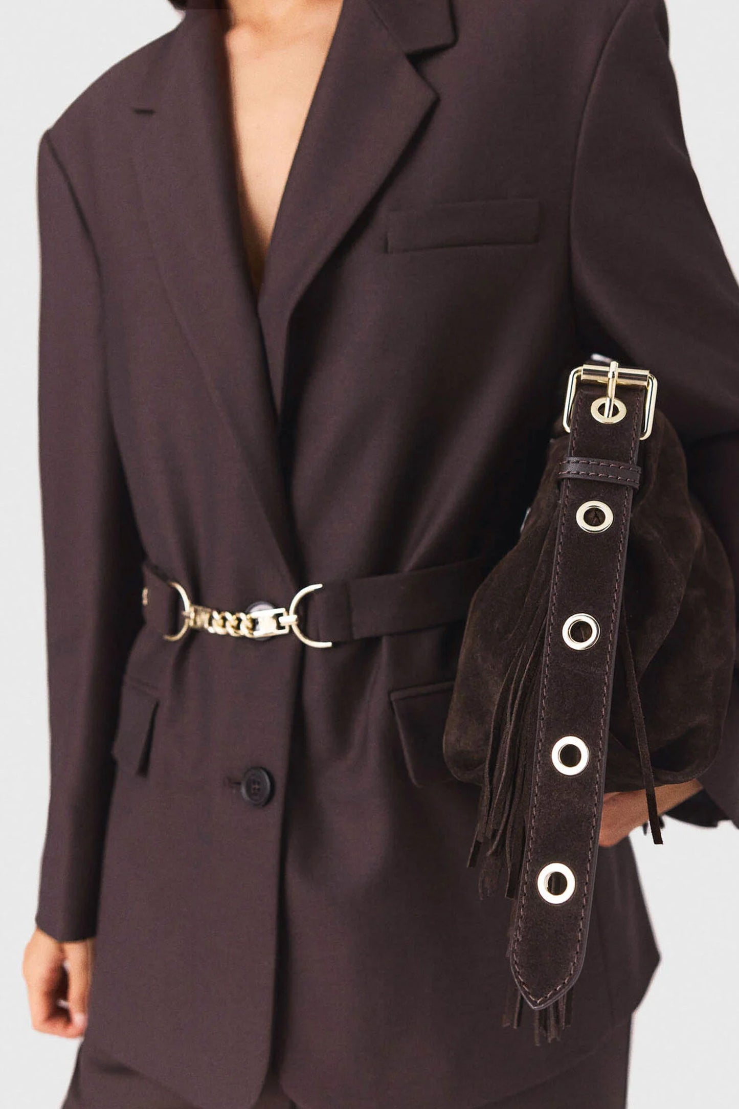Belted Suit Jacket