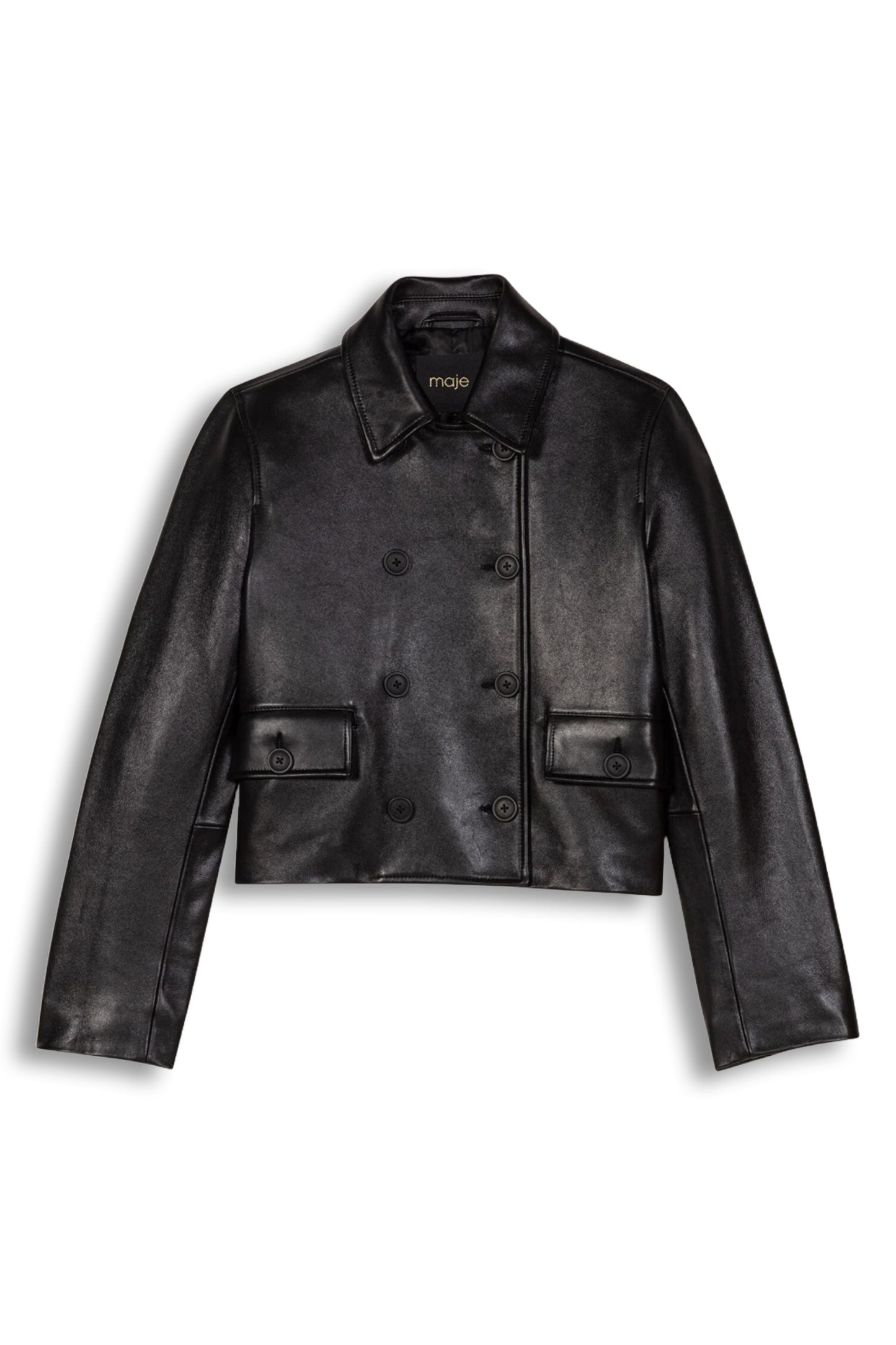 Cropped Leather Jacket