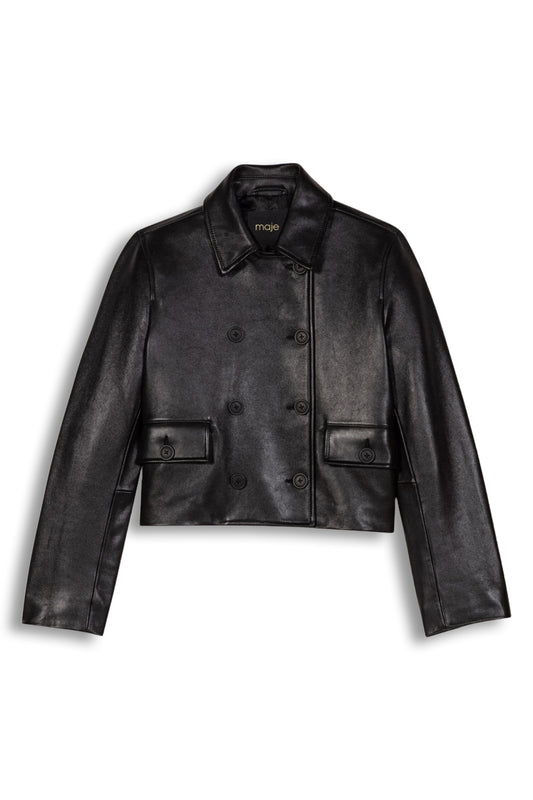 Cropped Leather Jacket