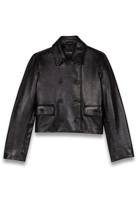 Certified Tannery Cropped Leather Jacket
