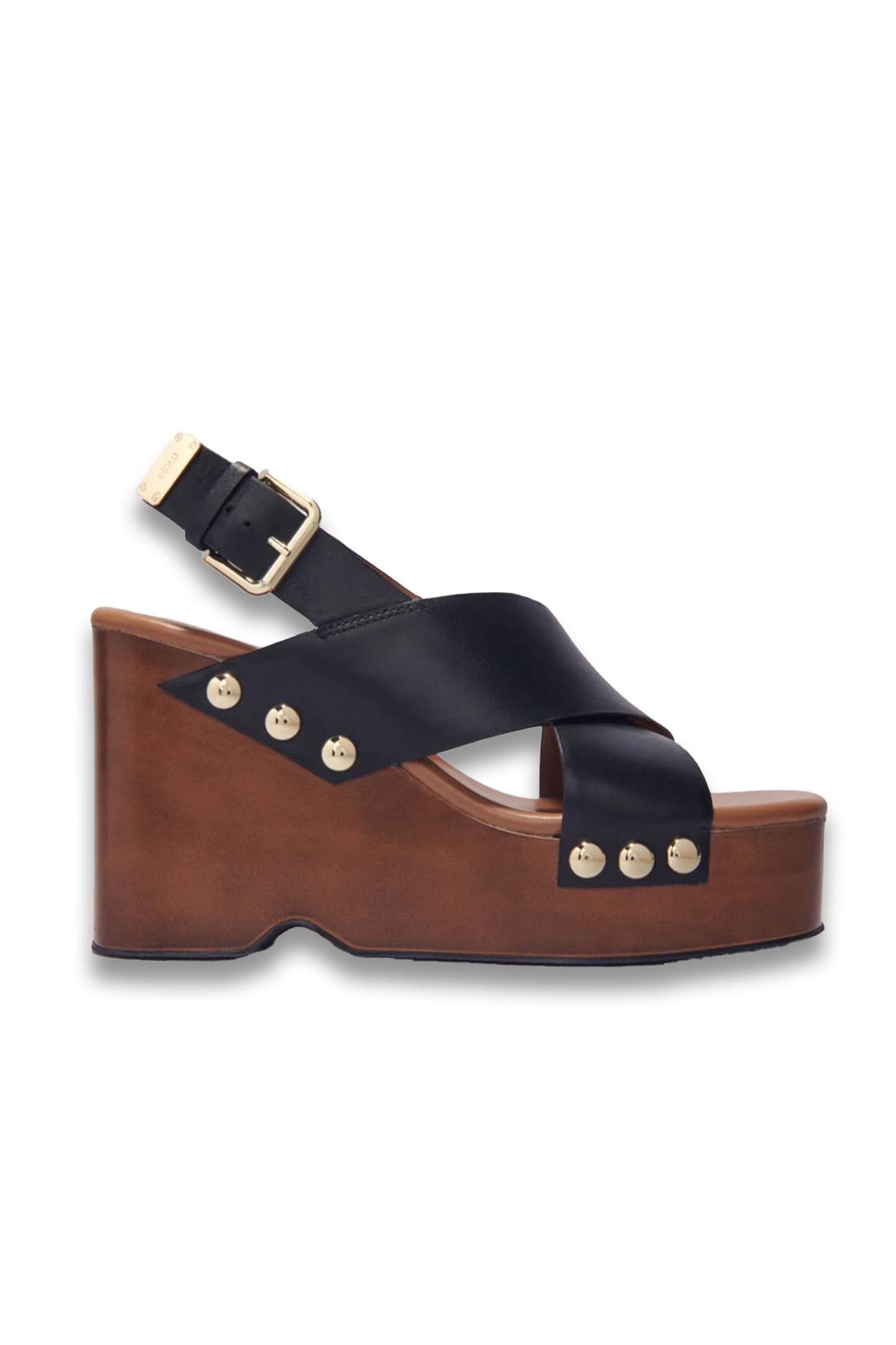 Leather platform sandals