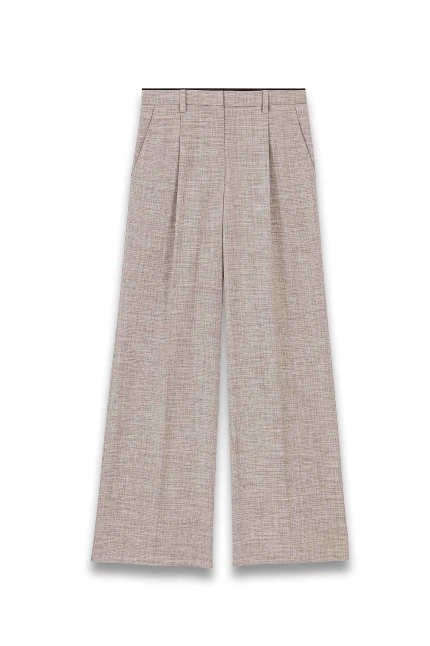 Straight-leg suit trousers