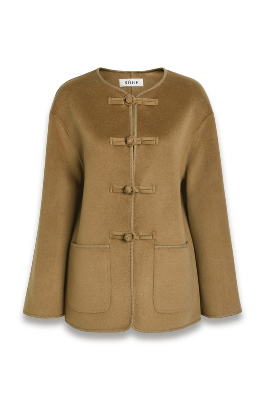 Mandarin Wool and Cashmere-blend Jacket