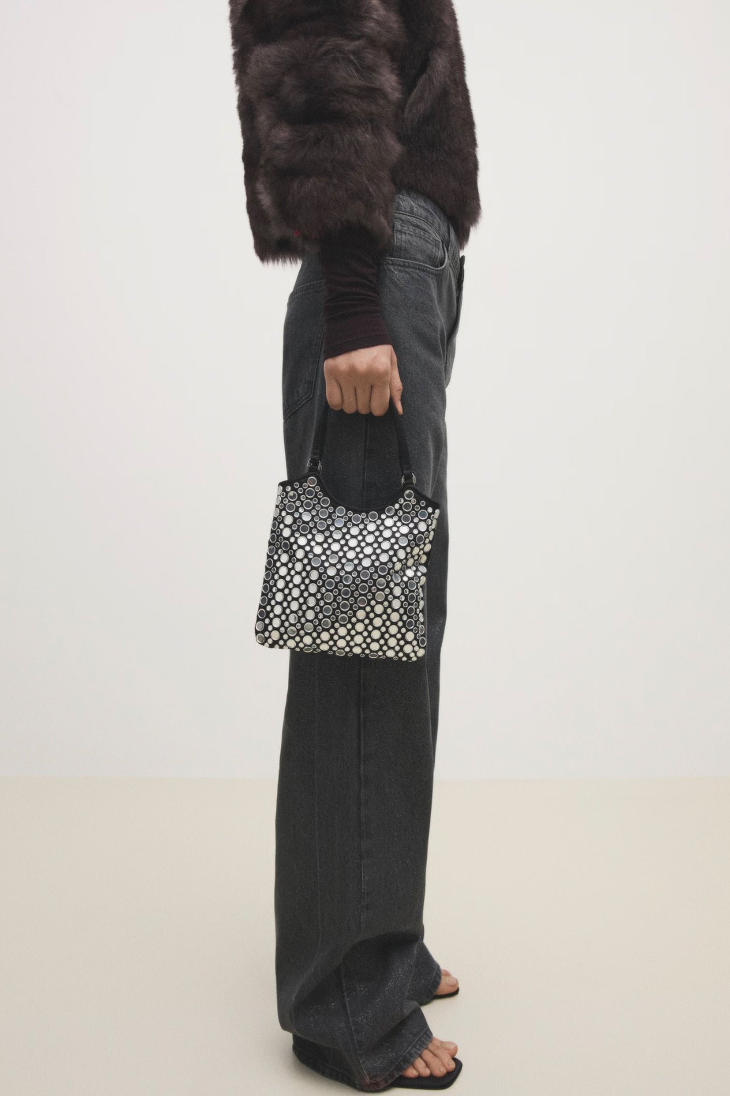 Mini Bag with Mirror Detail