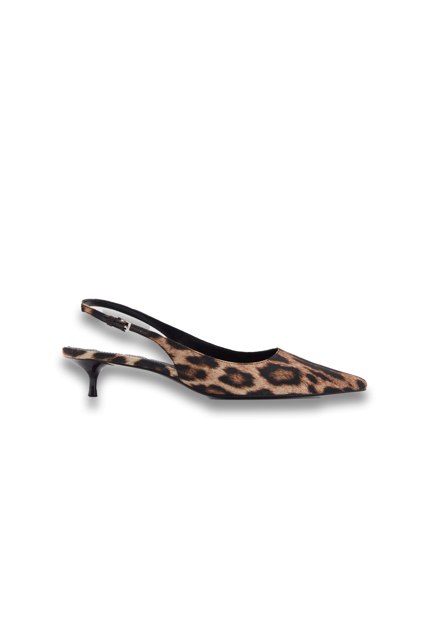Leopard-print heeled shoes