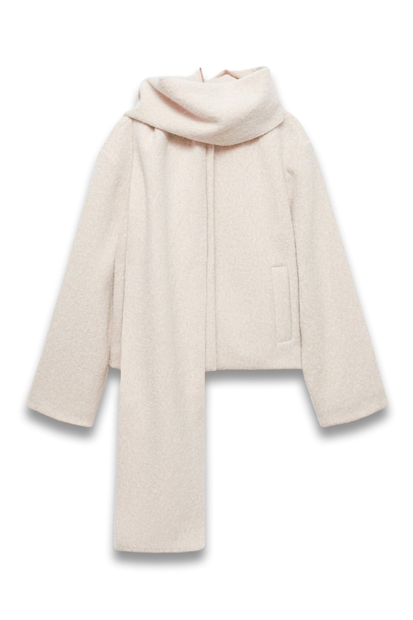Jacket with Scarf and Pockets