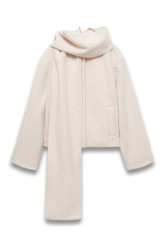 Jacket with Scarf and Pockets