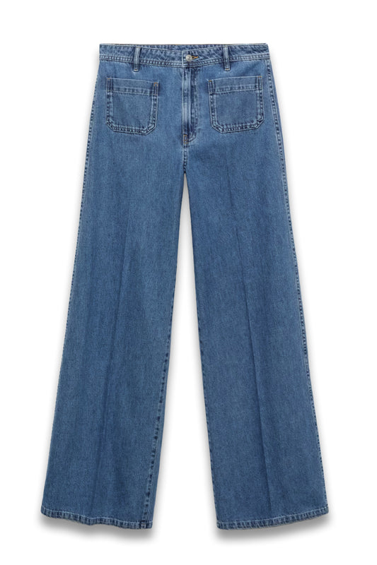 Wideleg Jeans With Pockets