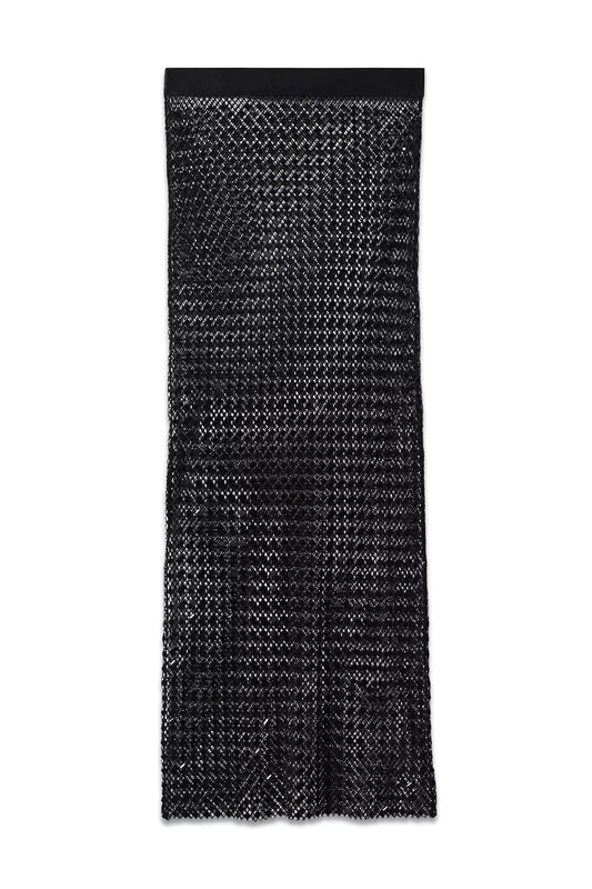 Rhinestone Mesh Skirt