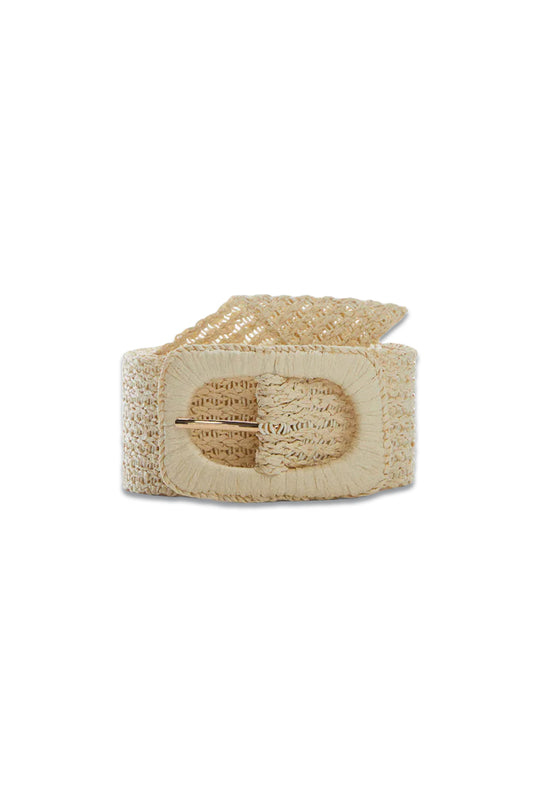 Raffia Buckle Belt