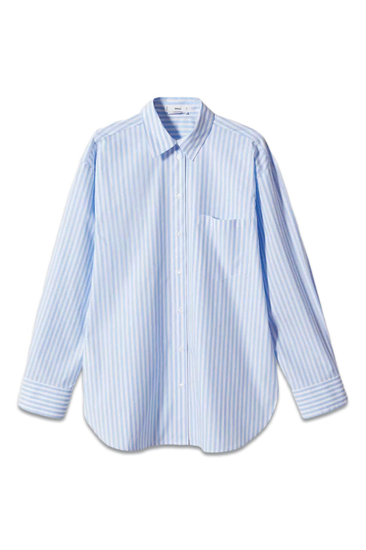 Juanes Pocket Oversized Striped Cotton Shirt