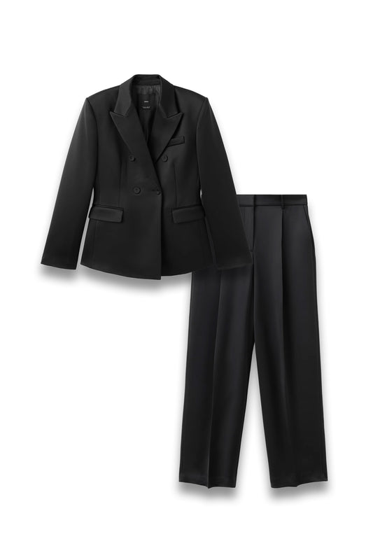 Satin Suit Jacket and Trousers
