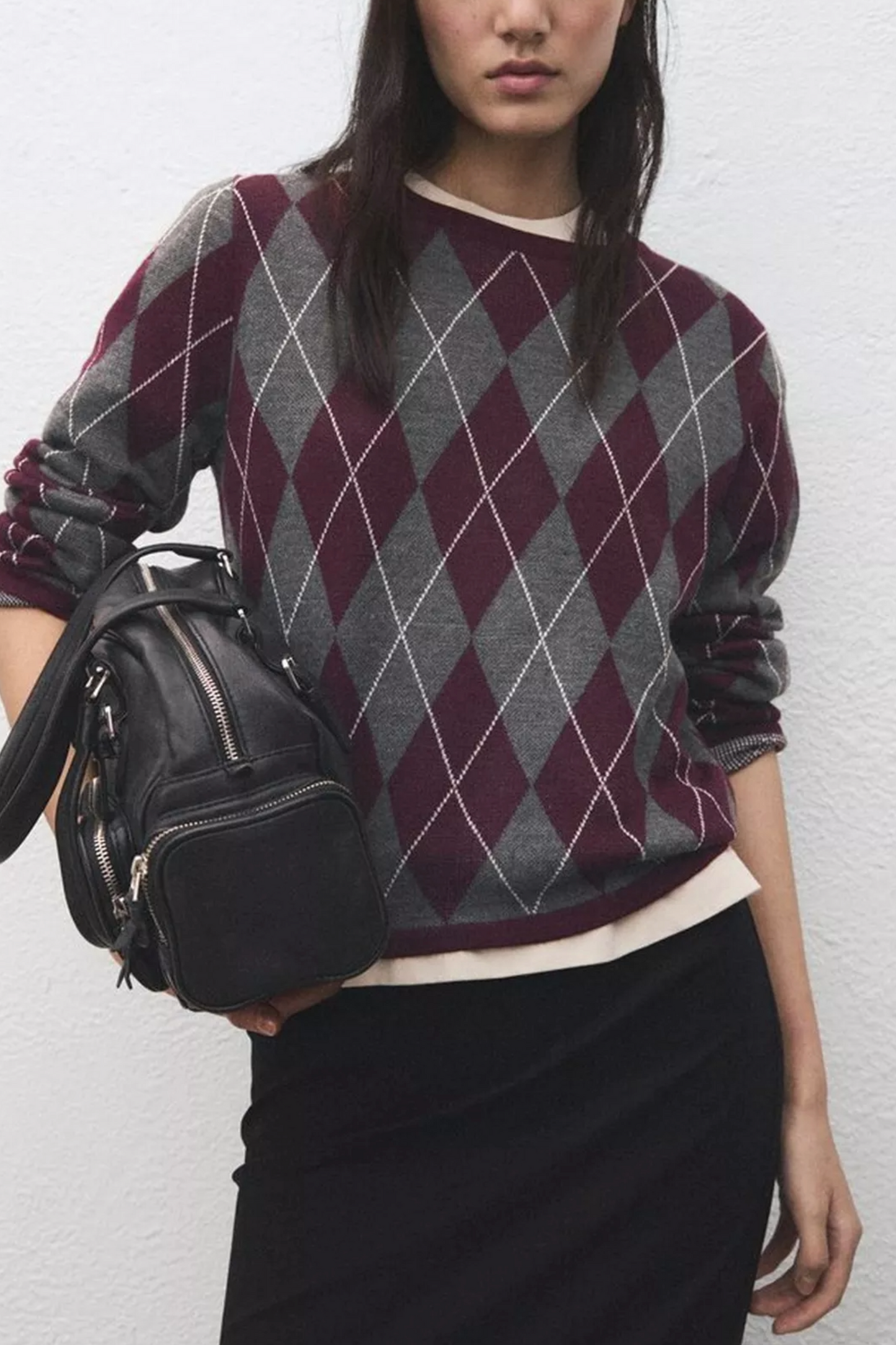 Rombular Argyle Jumper