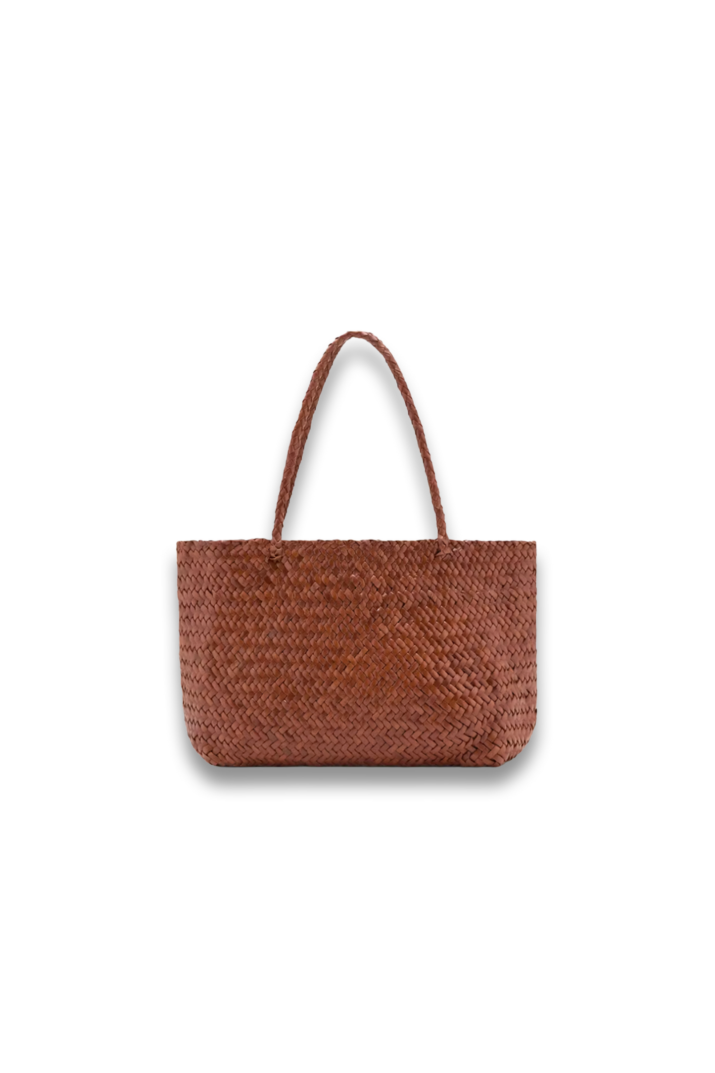 Braided Leather Shopper Bag