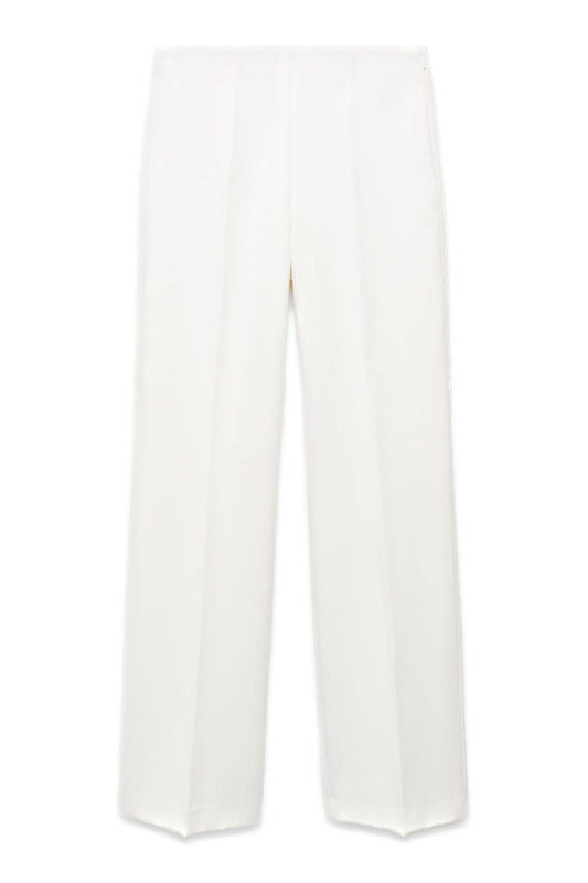Iguana Wide Leg Suit Trousers, White