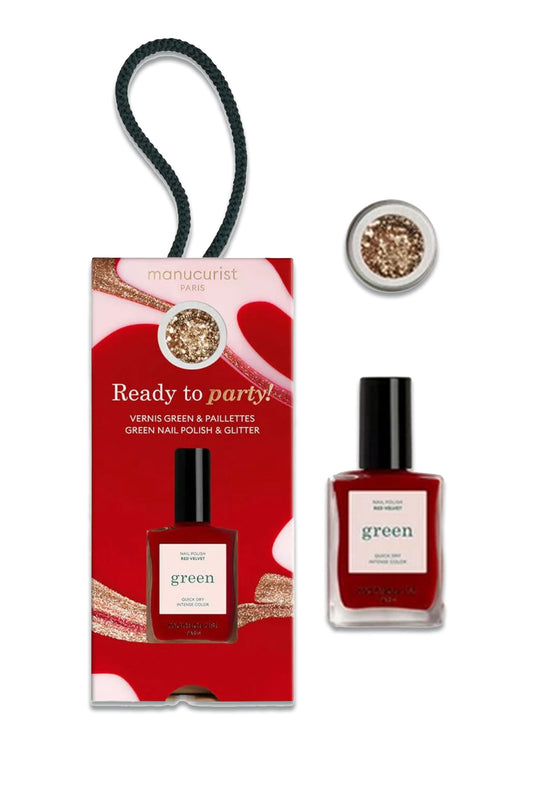 Golden Christmas Tree Red Velvet Duo