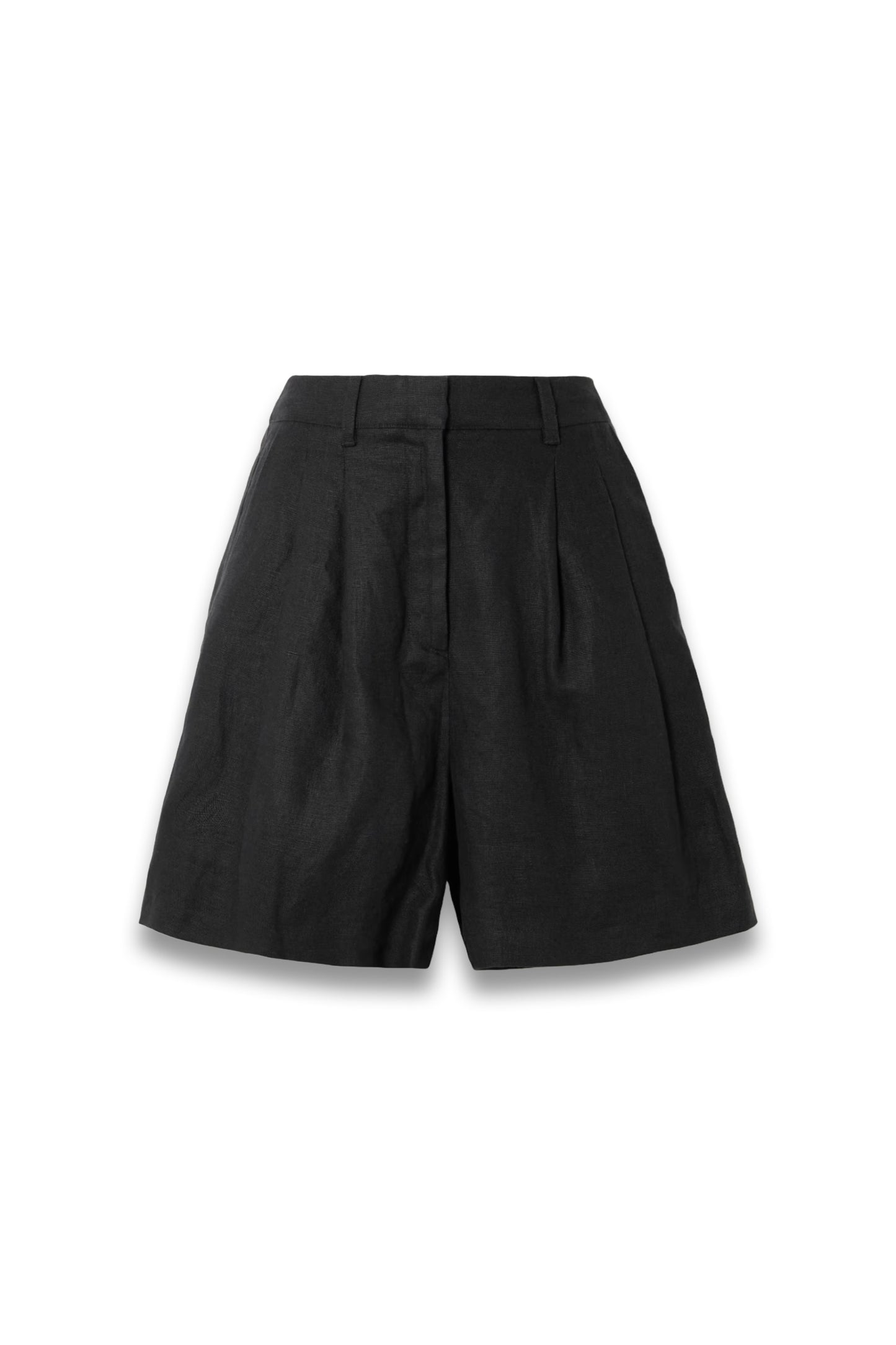 Marchello Pleated Linen Shorts