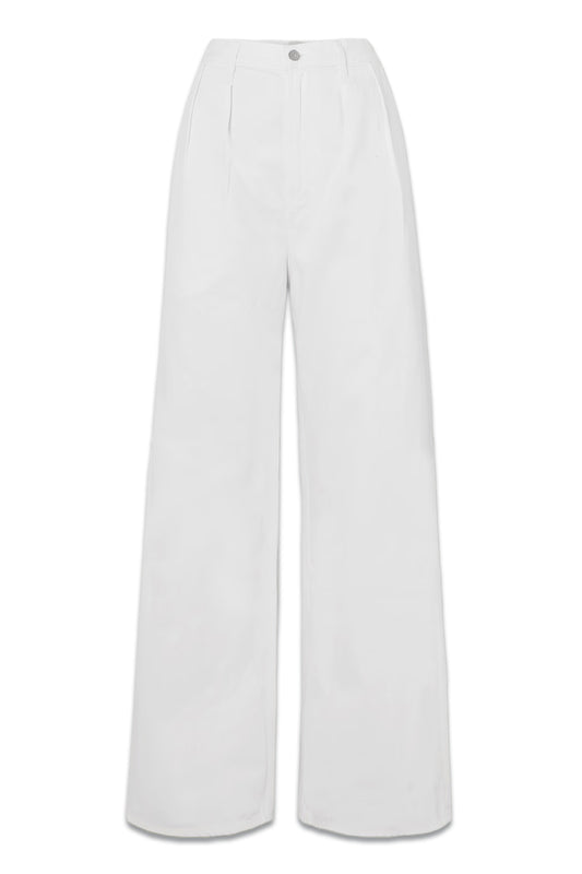 Maritzy Pleated Boyfriend Organic Jeans