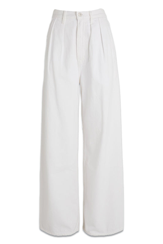 Maritzy Pleated Wide-Leg Jeans