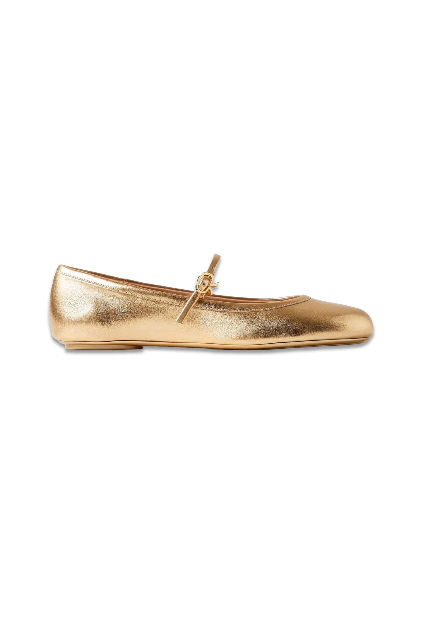 Carla Metallic Leather Mary Jane Flats