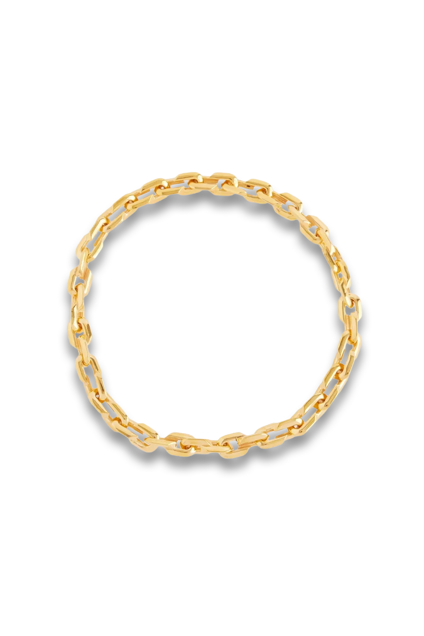 Sakli Link Chain 24ct Yellow Gold-Plated Bronze Neckline