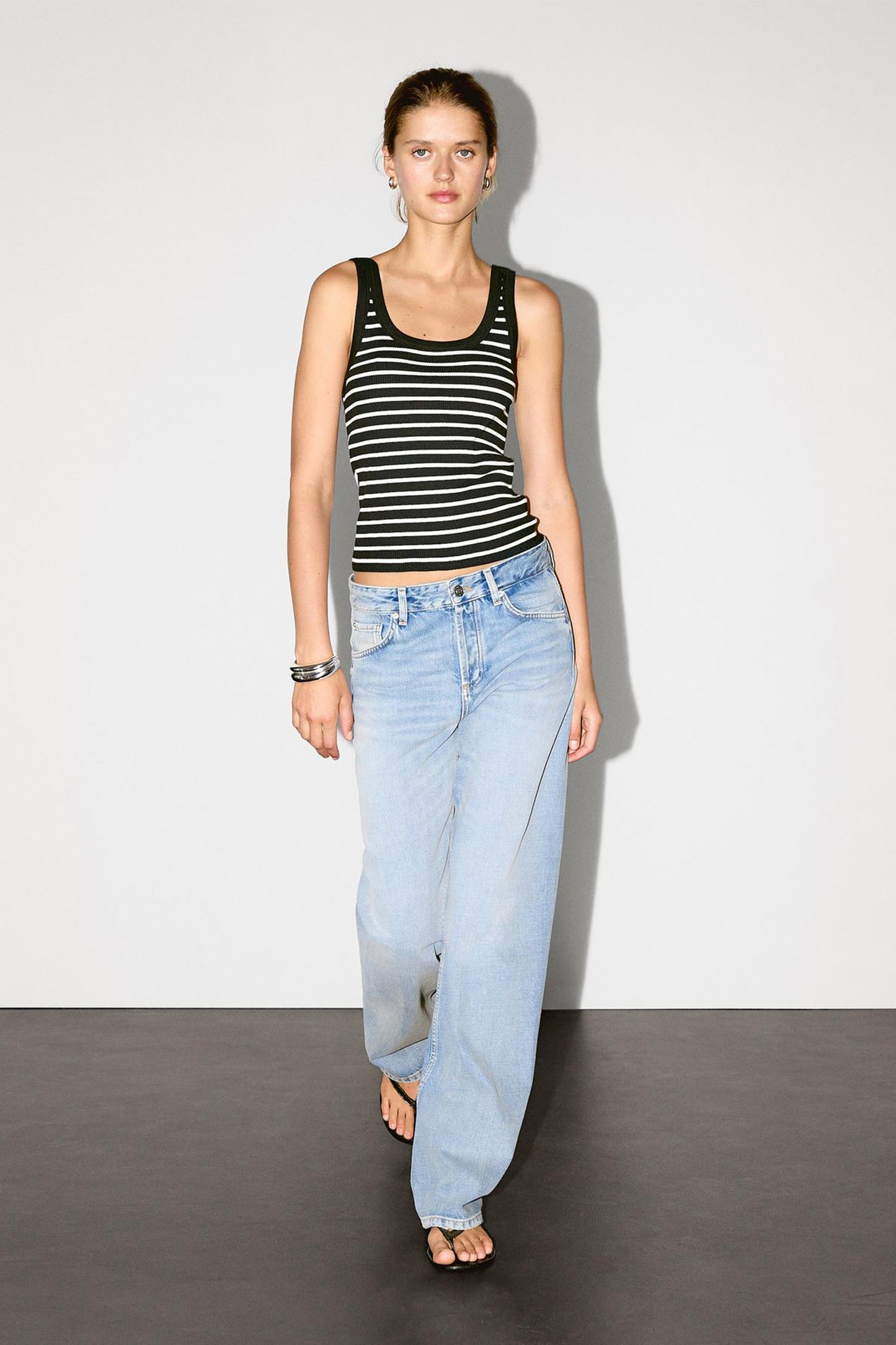 Striped Printed Tank Top