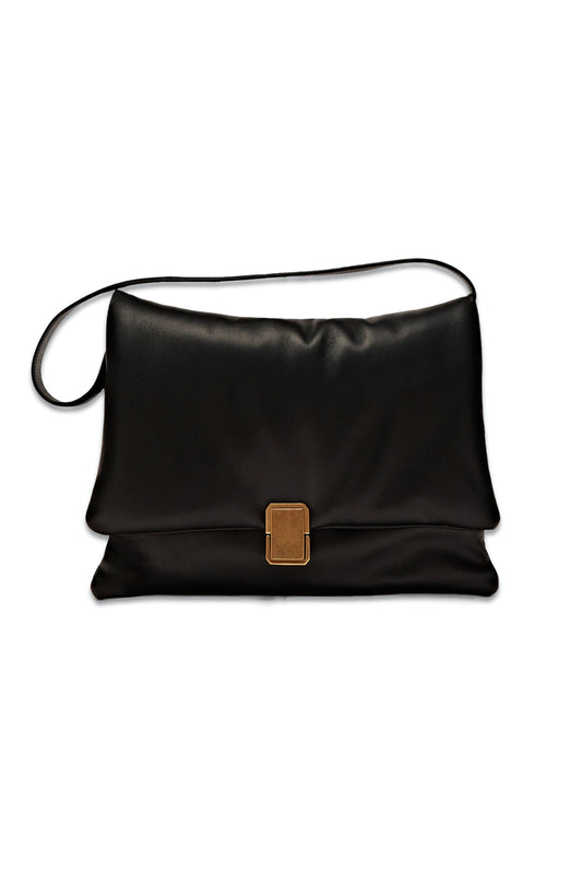 Padded Nappa Leather Maxi Shoulder Bag