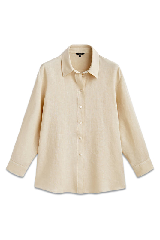 Co-ordinated Oversize Shirt in 100% Linen